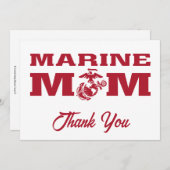 Marine mama bedankkaart (Voorkant / Achterkant)