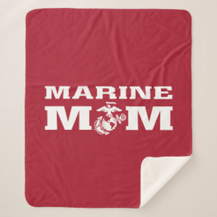 Marine mama sherpa deken