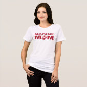 Marine mama Tri-Blend shirt (Voorkant volledig)