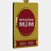 Marine mama verguld banner ornament (Rechts)