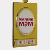 Marine mama verguld banner ornament (Rechts)