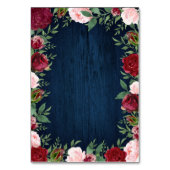 Marine Marsala Pays Russe Mariage Insertion Cartes (Dos)