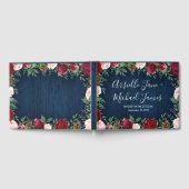 Marine Marsala Pays Rustique Mariage livre d'hôte (Complet)