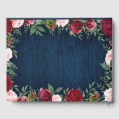 Marine Marsala Pays Rustique Mariage livre d'hôte (Verso)