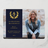 Marine MD Asclepius Graduation Photo Faire-part (Recto)