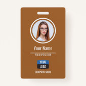 Marine - Medewerker Foto ID Bedrijf Beveiligingsba Badge (Voorkant)
