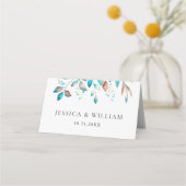 Marine Modern groen rustieke bruiloft (Achterkant)