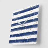 Marine Moderne, Blanc, Grilles D'Or, Horloge Confe (Angle)