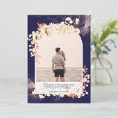 Marine moderne Coral Floral PHOTO MERCI (Debout devant)