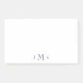 Marine Monogram Kantoor Post-it® Notes (Voorkant)
