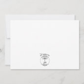 Marine Nautical Wedding Bedankkaart (Achterkant)