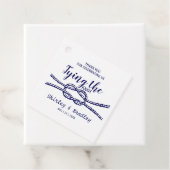 Marine Nautical Wedding Favor Dank u Bedankjes Labels (In situ)