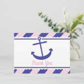 Marine nautique de rose de Merci de baby shower (Debout devant)