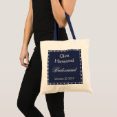 MARINE NOMMÉE FAITE SUR COMMANDE et BLANC de sac (Devant (produit))