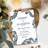 Marine Octopus Tentakel bruiloft uitnodiging