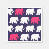 Marine olifanten cocktail servetten (Voorkant)
