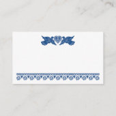 Marine Papier Picado Lovebirds Carte Place (Dos)