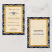 Marine, Parties scintillant Gold FAUX, Carte de bo (Devant / Derrière)