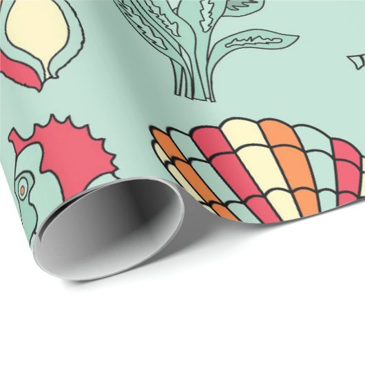 Marine Pattern Cadeaupapier (Rol Hoek)