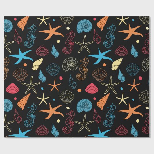 Marine Pattern Cadeaupapier (Vlak)
