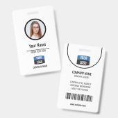 Marine - Photo d'identité de l'employé Badge de sé (Avant & arrière)