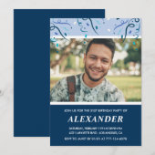 Marine Photo invitations à 31e anniversaire Homme (Devant / Derrière)