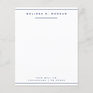 Marine Professionele Naam Adres Stationery Paper