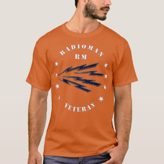 Marine Radioman RM Veteraan die Bigned T-shirt