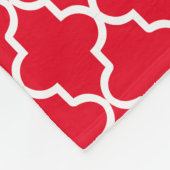Marine & Red Quatrefoil | Couverture polaire (Coin)