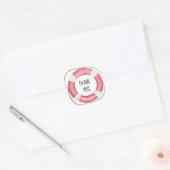 Marine reddingsboei - dank u vierkante sticker (Envelop)