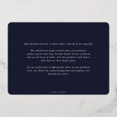 Marine RN Asclepius Graduation Faire-part photo (Verso)