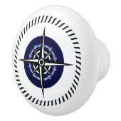 Marine rose nautique de bouton de tiroir de (Droite)