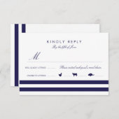 Marine RSVP & Menu (Devant / Derrière)