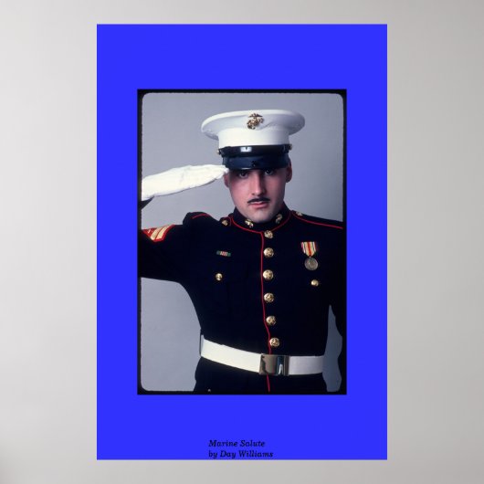 Marine Salute Poster (Voorkant)