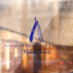 marine Scheermes Logo Zakelijk Raamsticker