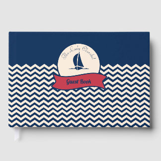 Marine schip logo motief zeiljacht decor gastenboek