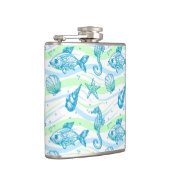 Marine Sketch Pattern Heupfles (Rechts)