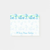 Marine Sketch Pattern | Jouw namen toevoegen Post-it® Notes (Voorkant)