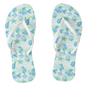 Marine Sketch Pattern Teenslippers (Voetbed)