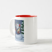 Marine Snowman Fête Mug (Devant gauche)