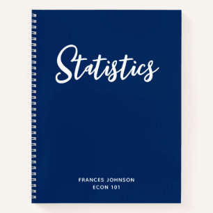 Marine statistiek college ruitjespapier notitieboek