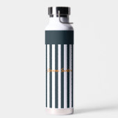 Marine Strepen | Het Moderne Heren Monogram Waterfles (Links)