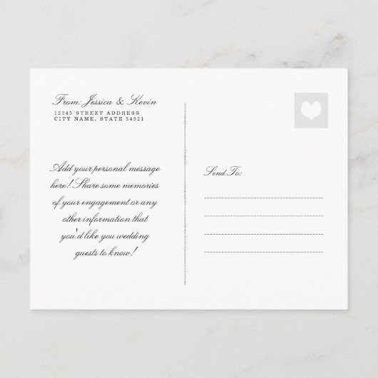 Marine Stripes Mariage Enregistrer la date Carte p (Dos)