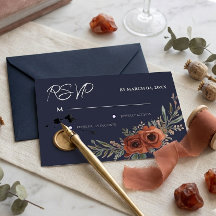 Marine Terracotta Bloem Boho Trouw RSVP