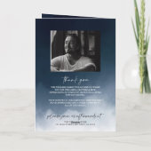 Marine uitvaart order of service gevouwen programm kaart (Achterkant)