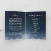 Marine uitvaart order of service gevouwen programm kaart (Binnen)