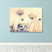  marine Umbels Flowers Floral Art Canvas Afdruk (Insitu (Houten vloer))