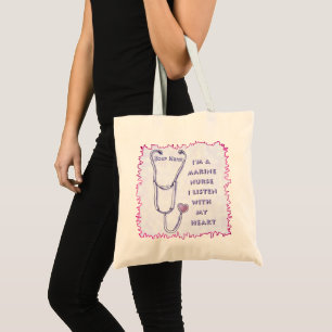 Marine Verpleegster Stethoscoop Tote Bag