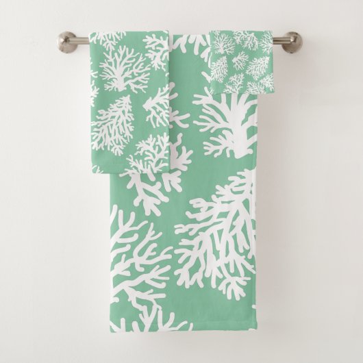 Marine Vert moderne White Beach Corail Reefs (En situation)