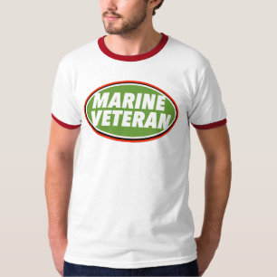 Marine Veteraan Print Noviteit T-shirt